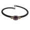 Bracelet Bracelet en acier et or rose 18 carats avec améthyste et diamants 58 Facettes PUV361