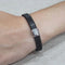 Bracelet Bracelet en acier noir en or blanc 18 carats et diamants 58 Facettes PUV290