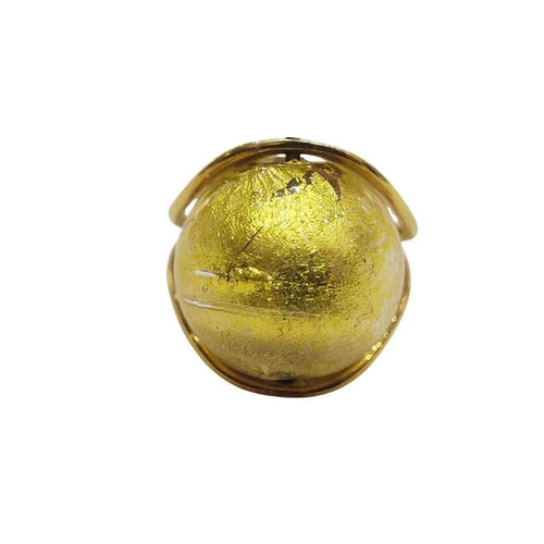 Bague 49 Bague en or jaune 18 carats et verre de Murano 58 Facettes S253