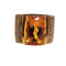 Bague Bague en or jaune 18 carats avec citrine et diamants 58 Facettes T526