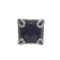 Bague 55 Bague en or blanc 18 carats avec onyx et diamants 58 Facettes S207