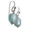Bague 54 Bague en or blanc 18 carats et verre de Murano bleu 58 Facettes S183PE237