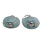 Bague 54 Bague en or blanc 18 carats et verre de Murano bleu 58 Facettes S183PE237