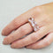 Bague Bague française en or rose 18 carats avec roses françaises 58 Facettes S306