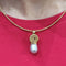 Pendentif Pendentif en perle australienne en or jaune 18 carats 58 Facettes CL66