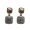 Boucles d'oreilles Boucles d'oreilles en or rose et or blanc 18 carats serties de diamants 58 Facettes Pe817