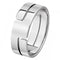 Bague 61 Dinh Van Seventies - Alliance en or gris 18 carats 58 Facettes