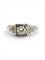 Bague 60 Art déco - Bague solitaire en platine et diamants 58 Facettes