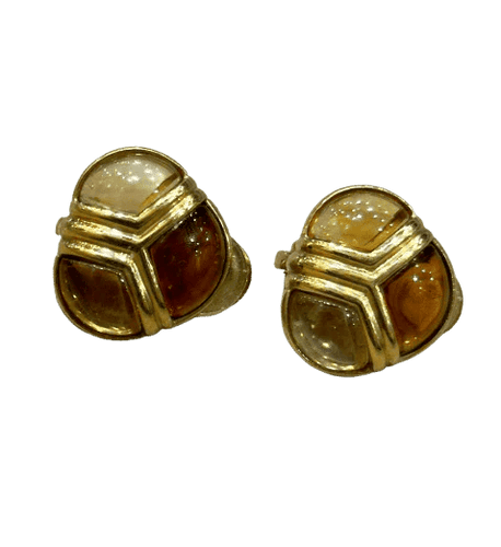 Boucles d'oreilles BVLGARI - Clips d’oreilles en or jaune 18 carats et citrines 58 Facettes