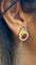 Boucles d'oreilles BVLGARI - Boucles d’oreilles clip vintage en or jaune 18 carats, diamants et rubis 58 Facettes