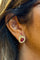 Boucles d'oreilles BVLGARI - Boucles d’oreilles clip vintage en or jaune 18 carats, diamants et rubis 58 Facettes