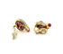 Boucles d'oreilles BVLGARI - Boucles d’oreilles clip vintage en or jaune 18 carats, diamants et rubis 58 Facettes