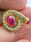 Boucles d'oreilles BVLGARI - Boucles d’oreilles clip vintage en or jaune 18 carats, diamants et rubis 58 Facettes