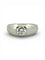 Bague 54 Cartier - Bague jonc anglais en or blanc 18 carats et diamant 58 Facettes