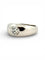 Bague 54 Cartier - Bague jonc anglais en or blanc 18 carats et diamant 58 Facettes
