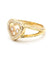 Bague 60 Chopard Happy Diamonds - Bague en or jaune 18 carats et diamants 58 Facettes