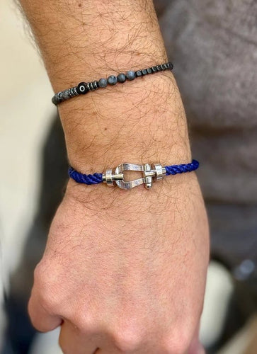 Bracelet Fred Force 10 - Bracelet grand modèle en or blanc 18 carats 58 Facettes