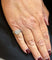 Bague 49 Bague en or blanc 18 carats sertie de diamants 58 Facettes