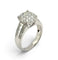 Bague 49 Bague en or blanc 18 carats sertie de diamants 58 Facettes