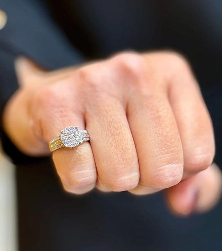 Bague 49 Bague en or blanc 18 carats sertie de diamants 58 Facettes