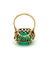 Bague 53 Bague en or jaune 18 carats, émeraude et diamants 58 Facettes