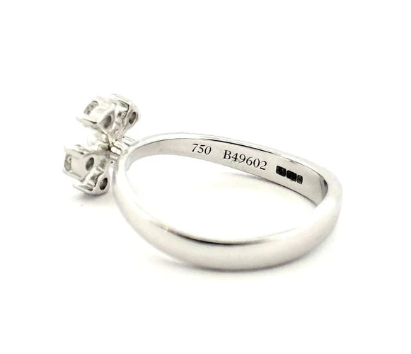 Bague 50 De Beers Corsage - Bague en or blanc 18 carats et diamants 58 Facettes