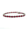 Bracelet Bracelet en or blanc 18 carats avec rubis et diamants 58 Facettes