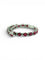 Bracelet Bracelet en or blanc 18 carats avec rubis et diamants 58 Facettes