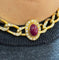 Collier Cartier vintage - Collier ras-de-cou en or jaune 18 carats, diamants et rubis 58 Facettes