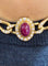 Collier Cartier vintage - Collier ras-de-cou en or jaune 18 carats, diamants et rubis 58 Facettes