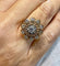 Bague 54 Bague marguerite ancienne en or et diamants naturels 58 Facettes
