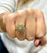 Bague 54 Bague marguerite ancienne en or et diamants naturels 58 Facettes