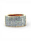 Bague 53 Bague en or jaune 18 carats sertie de diamants taille princesse 58 Facettes