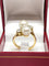 Bague 59 Bague toi et moi en or jaune 18 carats, perles et diamants 58 Facettes