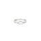 Bague 51 Bague solitaire en or blanc 18 carats et diamants 0,40 ct 58 Facettes