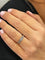 Bague 51 Bague solitaire en or blanc 18 carats et diamants 0,40 ct 58 Facettes