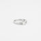 Bague 51 Bague solitaire en or blanc 18 carats et diamants 0,40 ct 58 Facettes