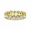 Bague 50 Alliance en or jaune 18 carats et diamants 58 Facettes