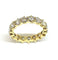 Bague 50 Alliance en or jaune 18 carats et diamants 58 Facettes