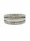 Bague 54 Bague 2 lignes de diamants en or blanc 18 carats 58 Facettes