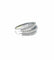 Bague 54 Bague 2 lignes de diamants en or blanc 18 carats 58 Facettes