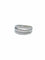 Bague 54 Bague 2 lignes de diamants en or blanc 18 carats 58 Facettes