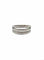 Bague 54 Bague 2 lignes de diamants en or blanc 18 carats 58 Facettes