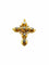 Pendentif Croix antique - Pendentif en or jaune et diamants taille rose de table 58 Facettes