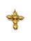 Pendentif Croix antique - Pendentif en or jaune et diamants taille rose de table 58 Facettes