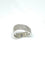 Bague 53 Alliance ondulée en or blanc 18 carats et diamants 58 Facettes