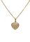 Collier Chaîne et pendentif cœur en or jaune 18 carats et diamants 58 Facettes