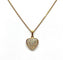 Collier Chaîne et pendentif cœur en or jaune 18 carats et diamants 58 Facettes