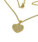 Collier Chaîne et pendentif cœur en or jaune 18 carats et diamants 58 Facettes