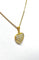 Collier Chaîne et pendentif cœur en or jaune 18 carats et diamants 58 Facettes